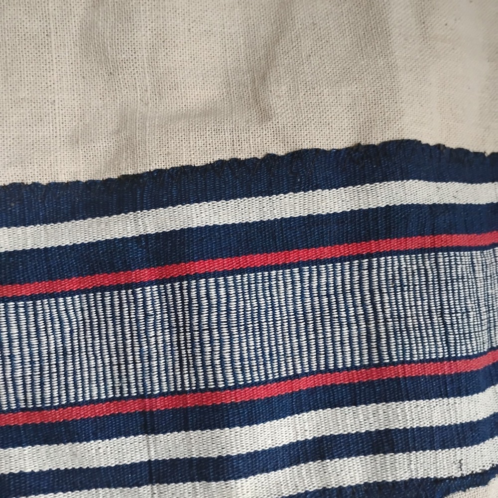 Burlap Sack Dress Medium Woven Maxi Lagenlook Festival Boho Hand Made Pockets - Picture 5 of 15